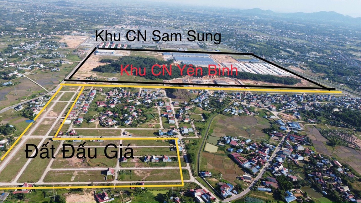 Đất đấu giá Hồng Tiến - Phổ Yên - Thái Nguyên