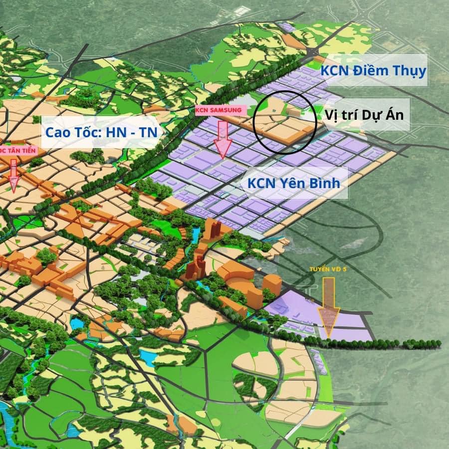 Đất đấu giá Hồng Tiến - Phổ Yên - Thái Nguyên