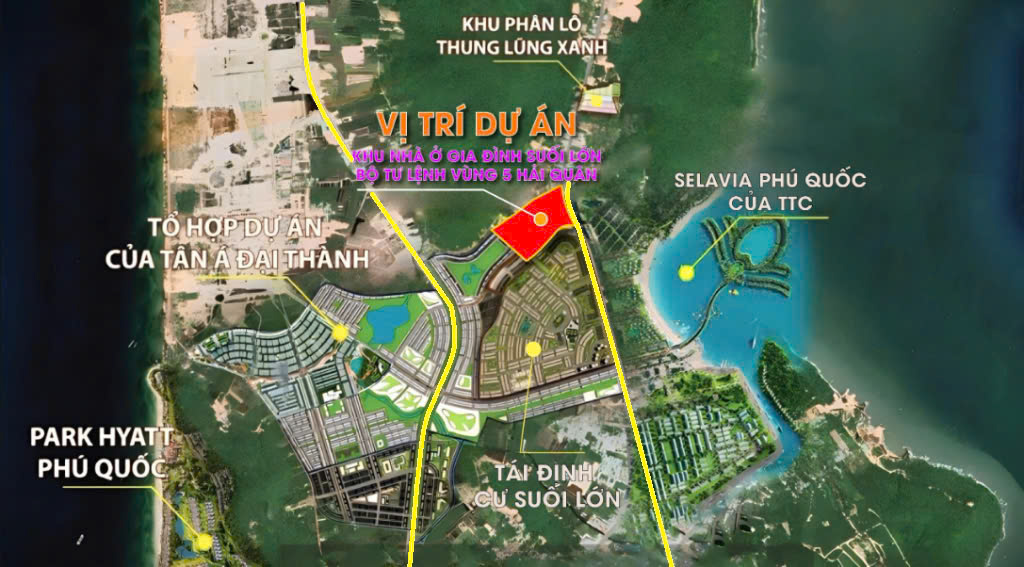 Khu nhà ở Gia đình Suối Lớn Vùng 5 Phú Quốc