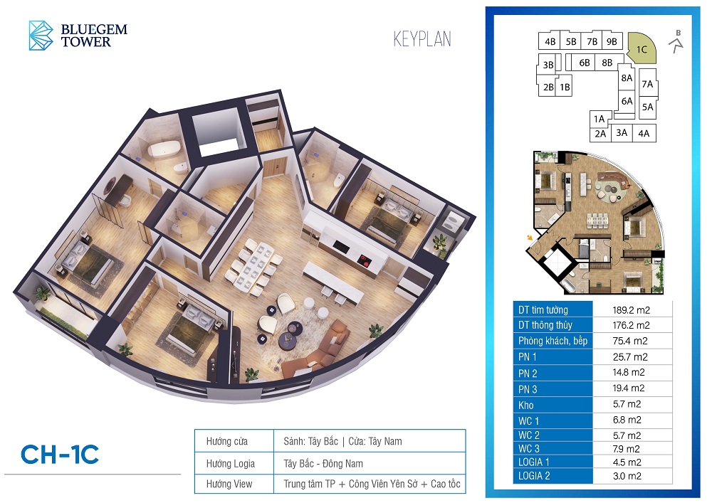 Chung cư Bluegem Tower Thanh Trì