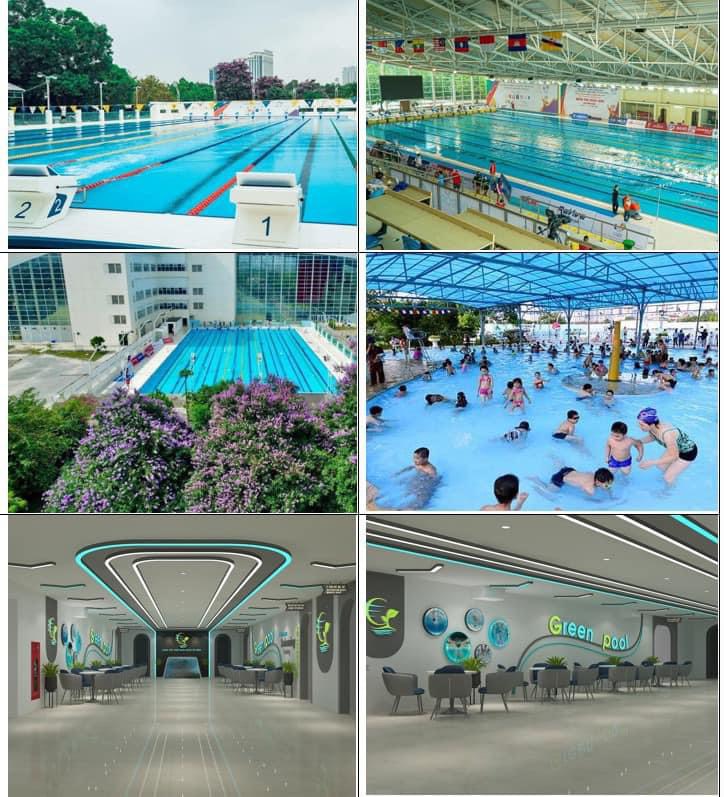 bể bơi cung thể thao dưới nước Mĩ Đình