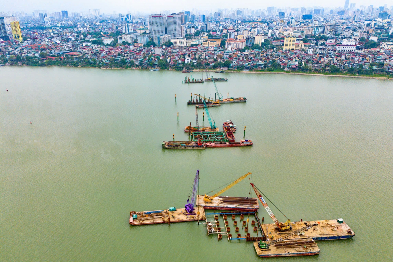 Tiến độ cầu Trần Hưng Đạo tháng 3/2026