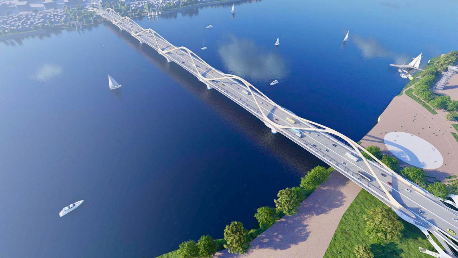 Cầu Trần Hưng Đạo thiết kế độc đáo