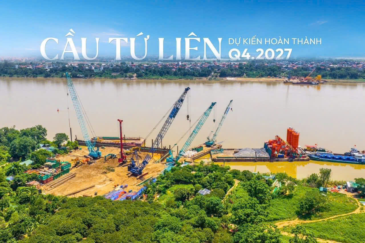Tiến độ cầu Tứ Liên mới nhất