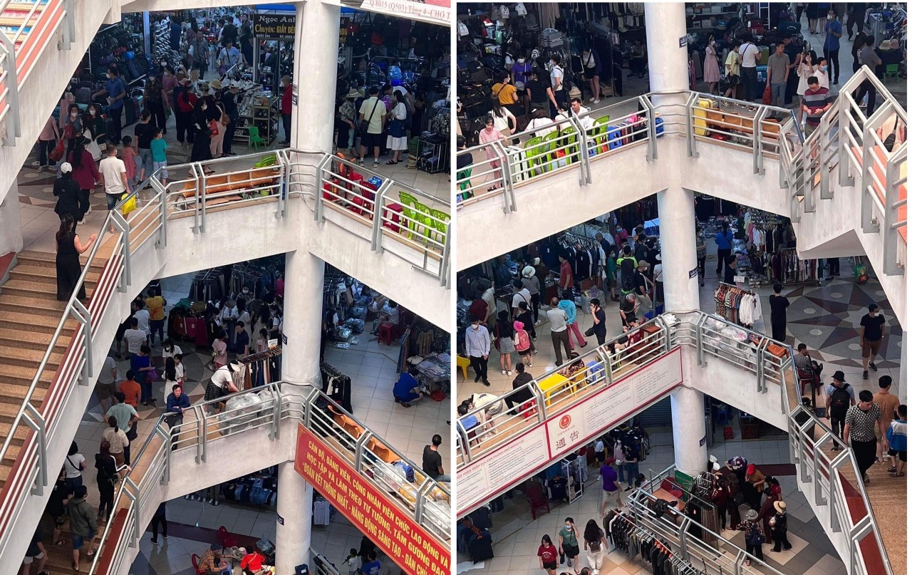 chợ trung tâm Móng Cái