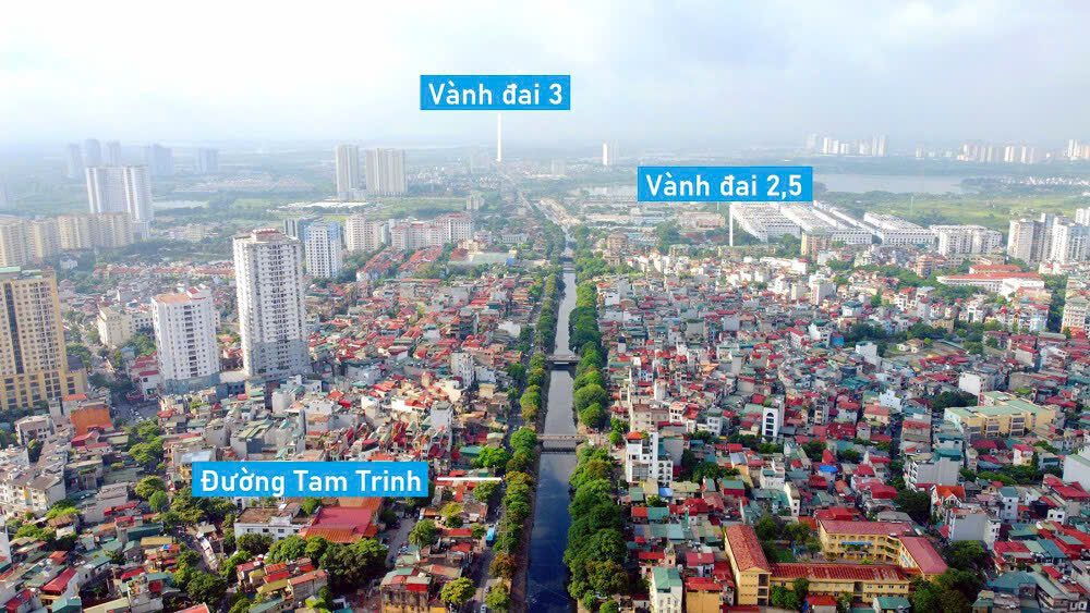 Tiến độ đường Tam Trinh mở rộng