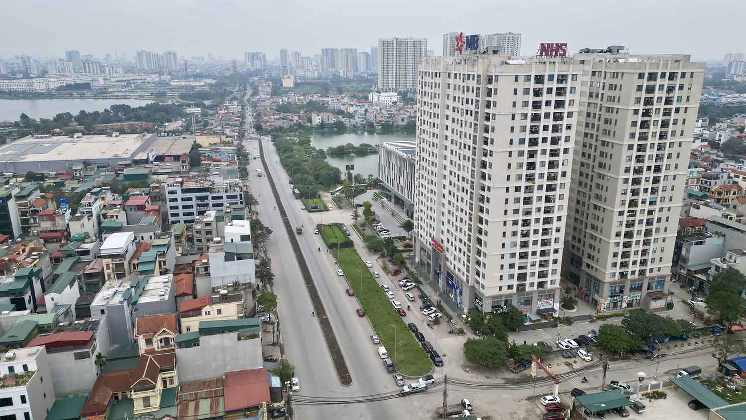 đường Tam Trinh mở rộng tiến độ