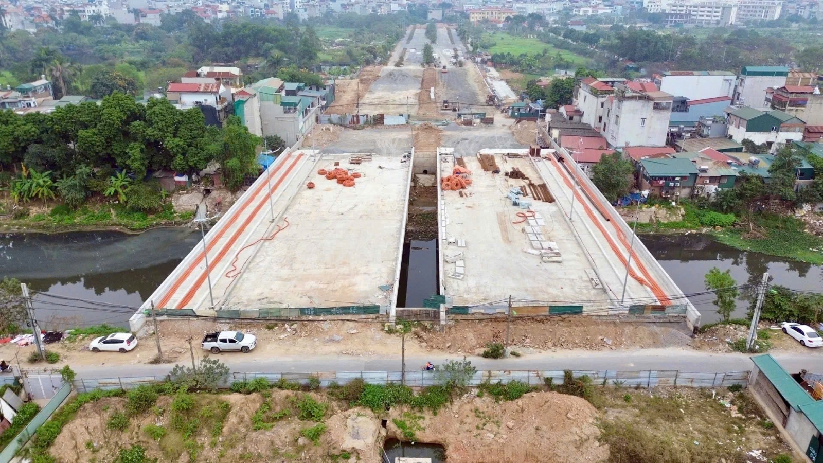 Hình ảnh tiến độ đường Tây Thăng Long