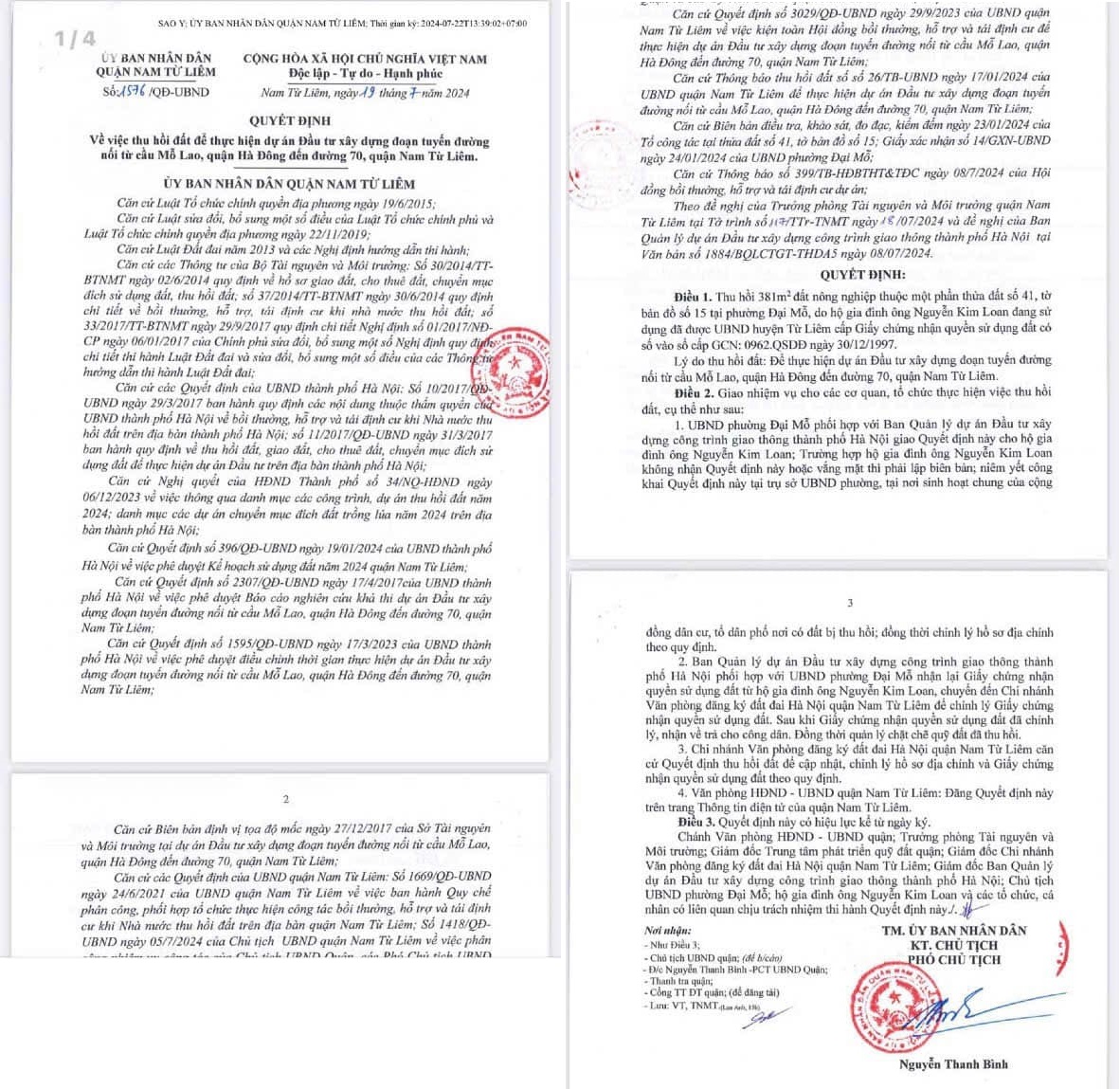 Tiến độ Đường Vũ Trọng Khánh kéo dài 