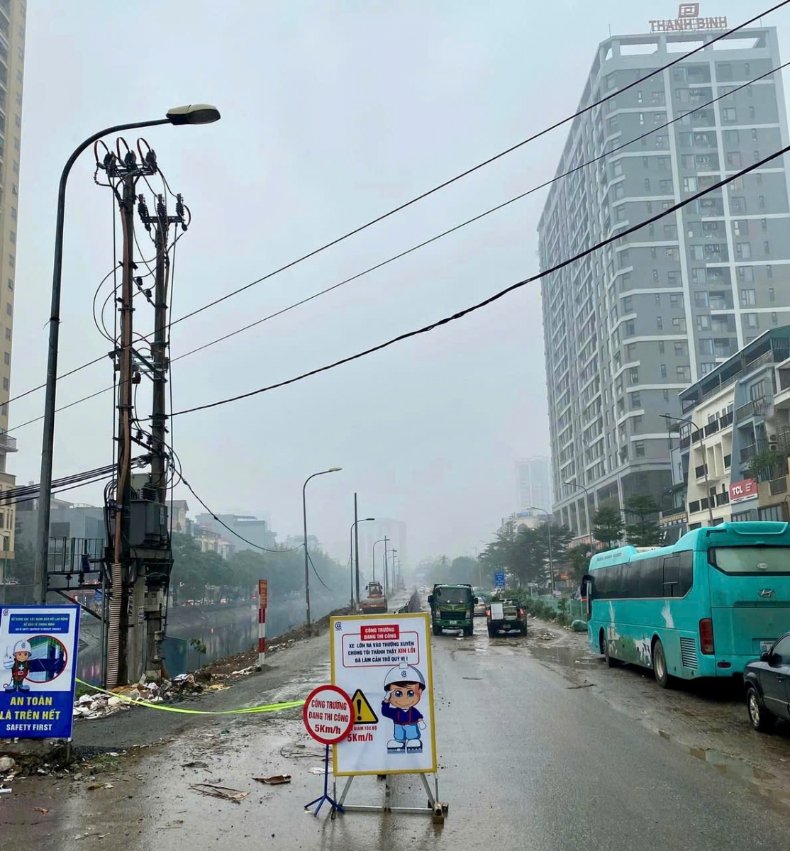 Tiến độ Thi công đường Nguyễn Cảnh Dị