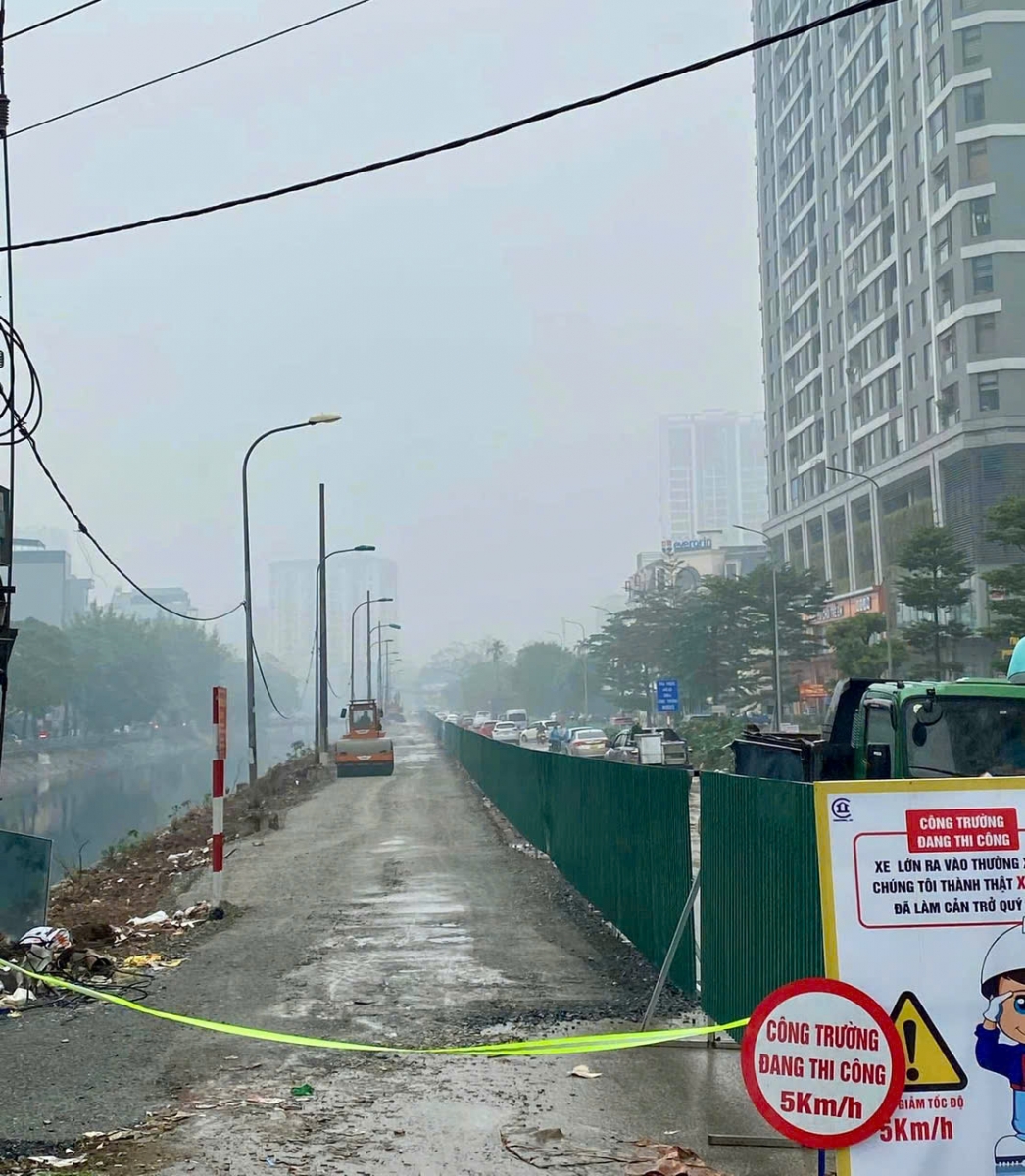 Tiến độ Thi công đường Nguyễn Cảnh Dị