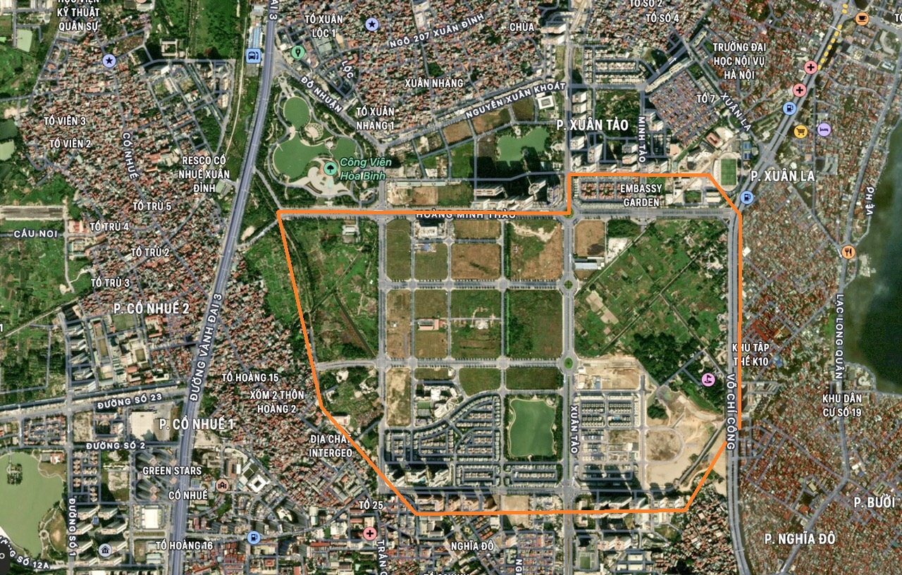 quy hoạch khu đô thị tây hồ tây