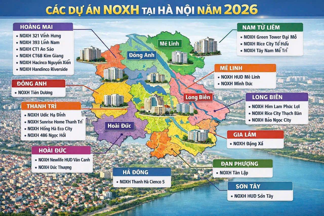 Các dự án nhà ở xã hội 2026