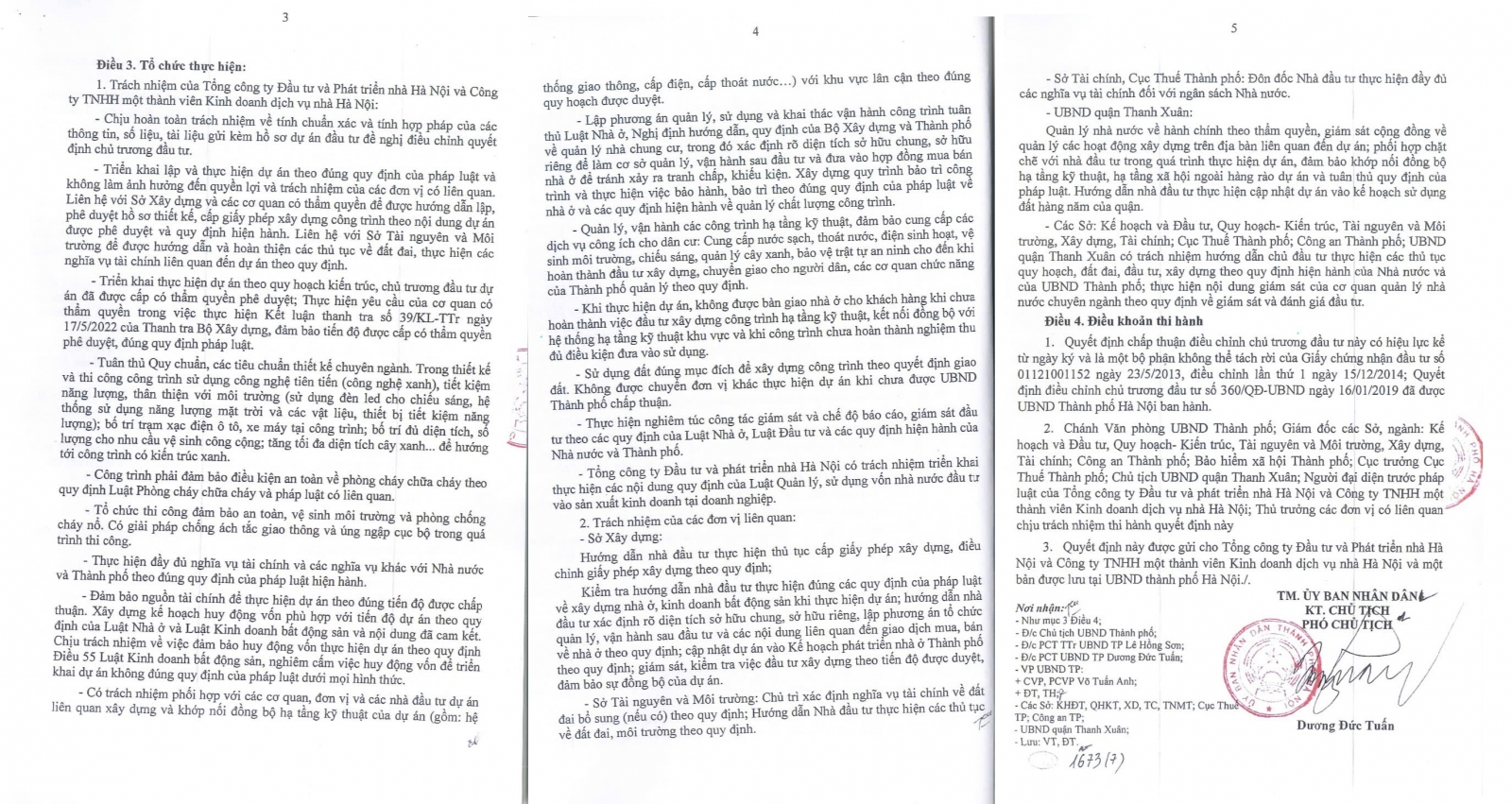 Giấy Chứng nhận đầu tư Handico Complex 33 Lê Văn Lương