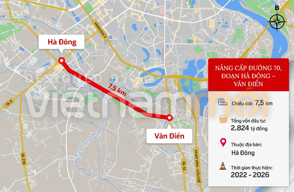 nâng cấp đường 70