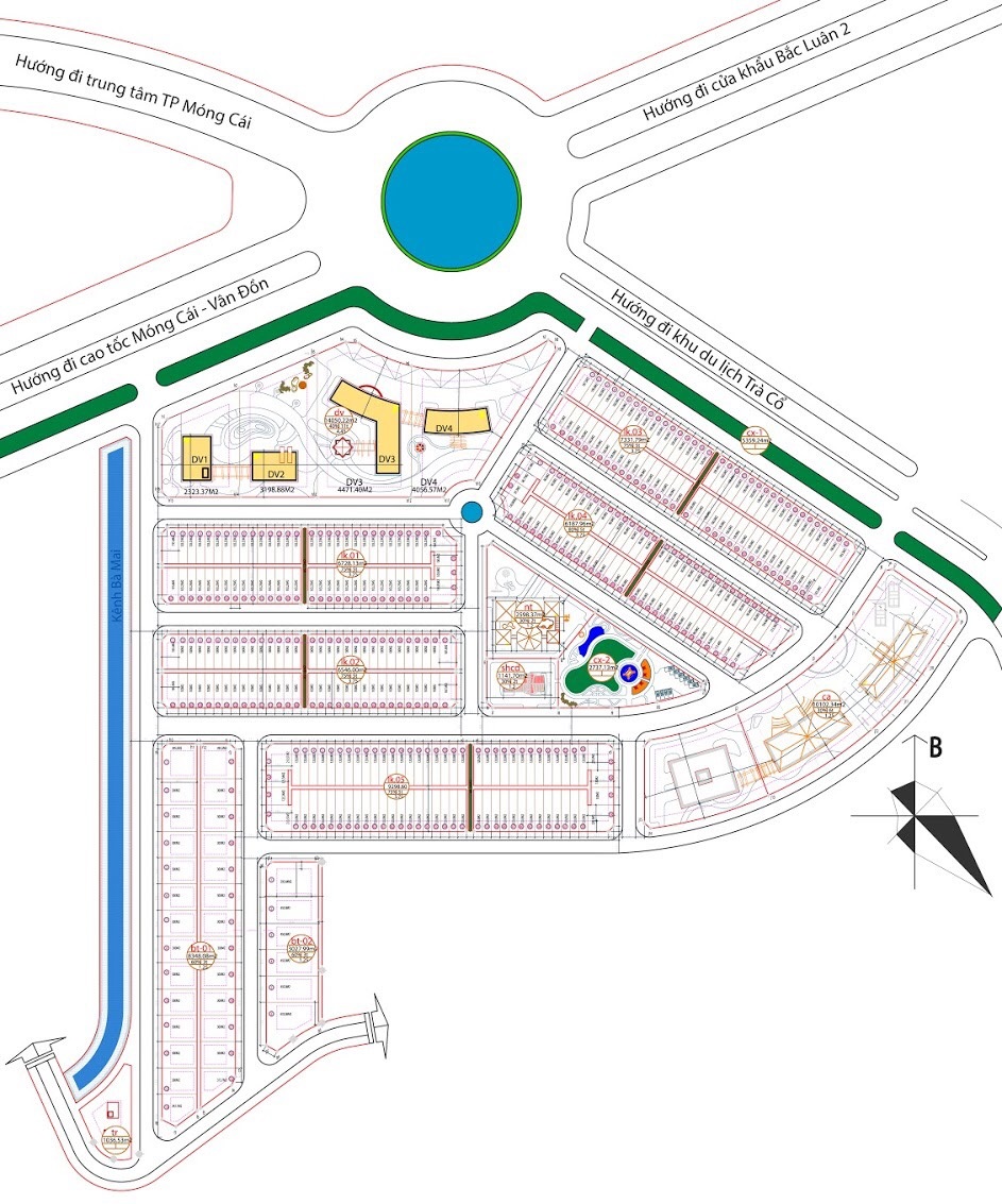  Mặt bằng ASC Móng Cái - Khu đô thị Cầu Bà Mai