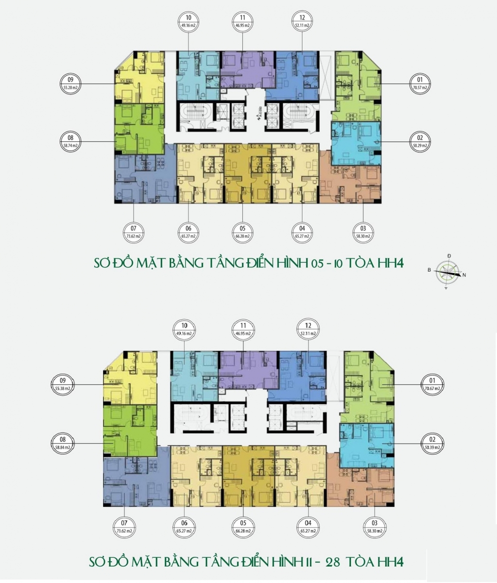 mặt bằng chung cư Bamboo Airways Đại Mỗ