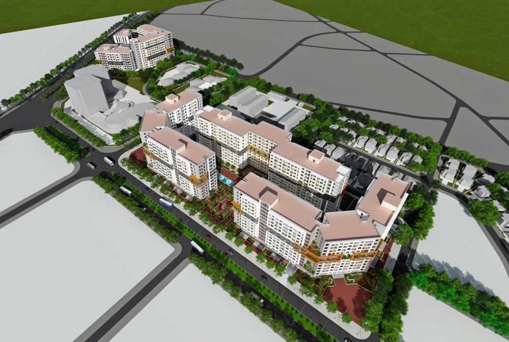 Phối cảnh tổng thể 2 công trình CT3 và CT4 Kim Chung