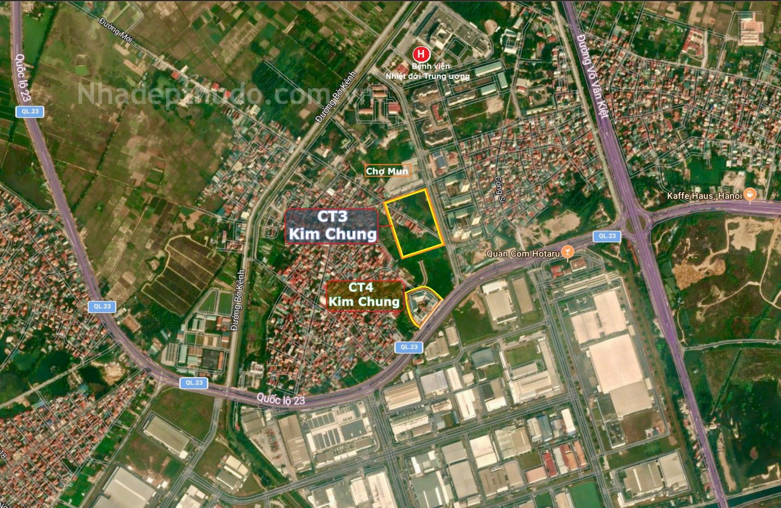 vị trí Nhà ở xã hội Thăng Long Green City