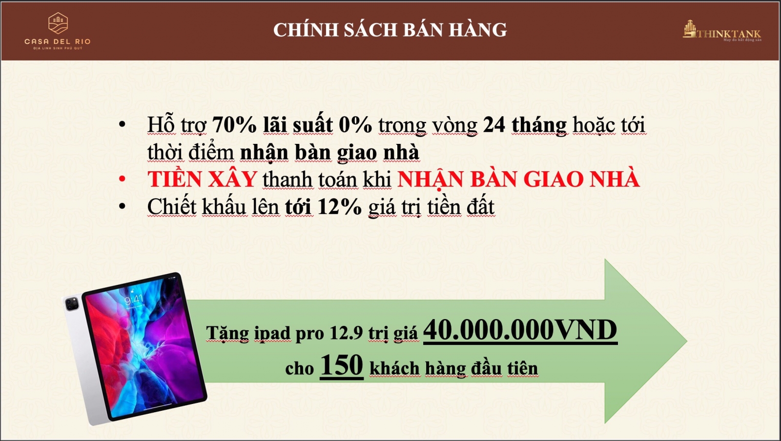 Giá bán dự án Casa Del Rio Hòa Bình