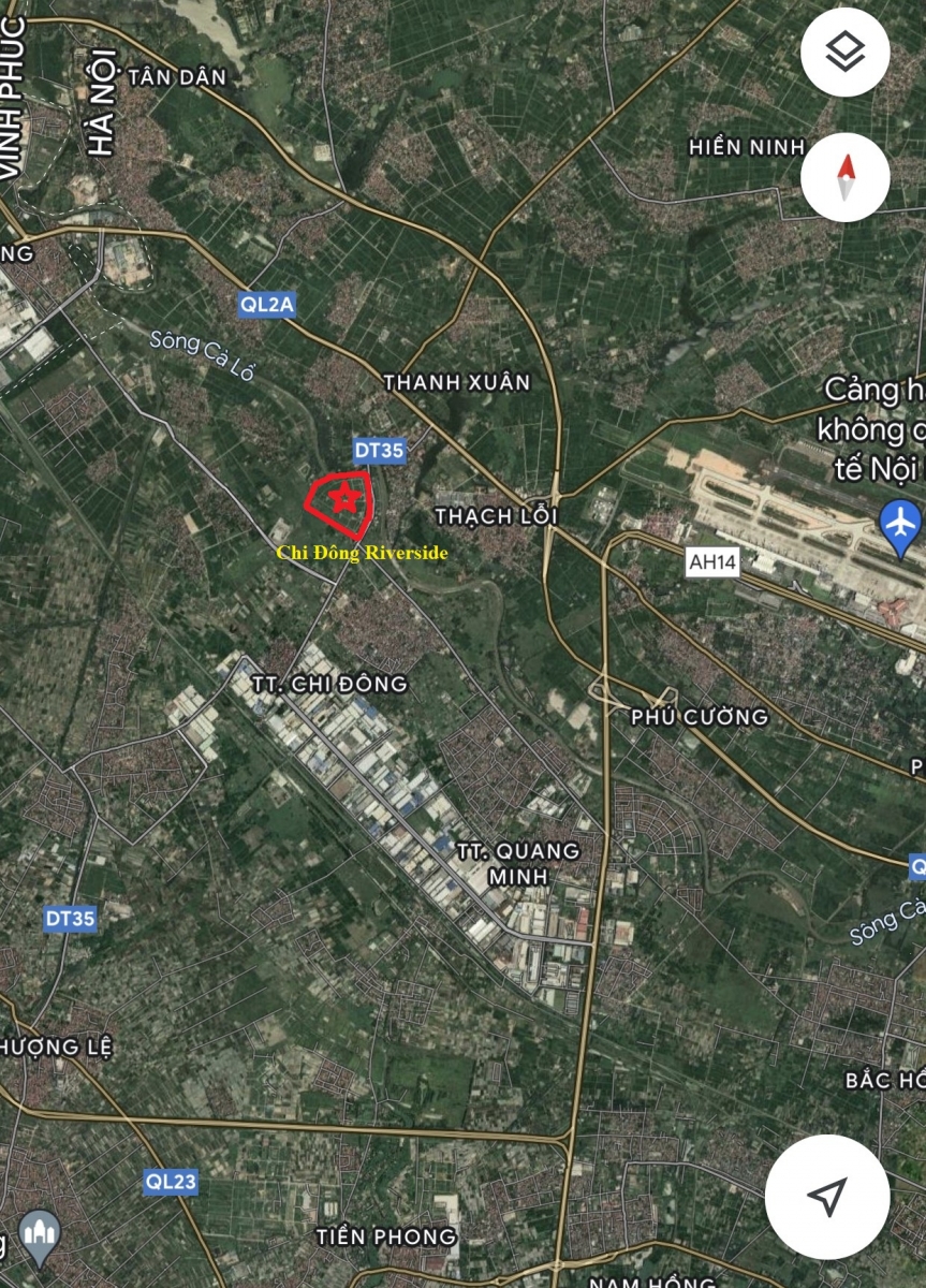 vị trí dự án Chi Đông Riverside 