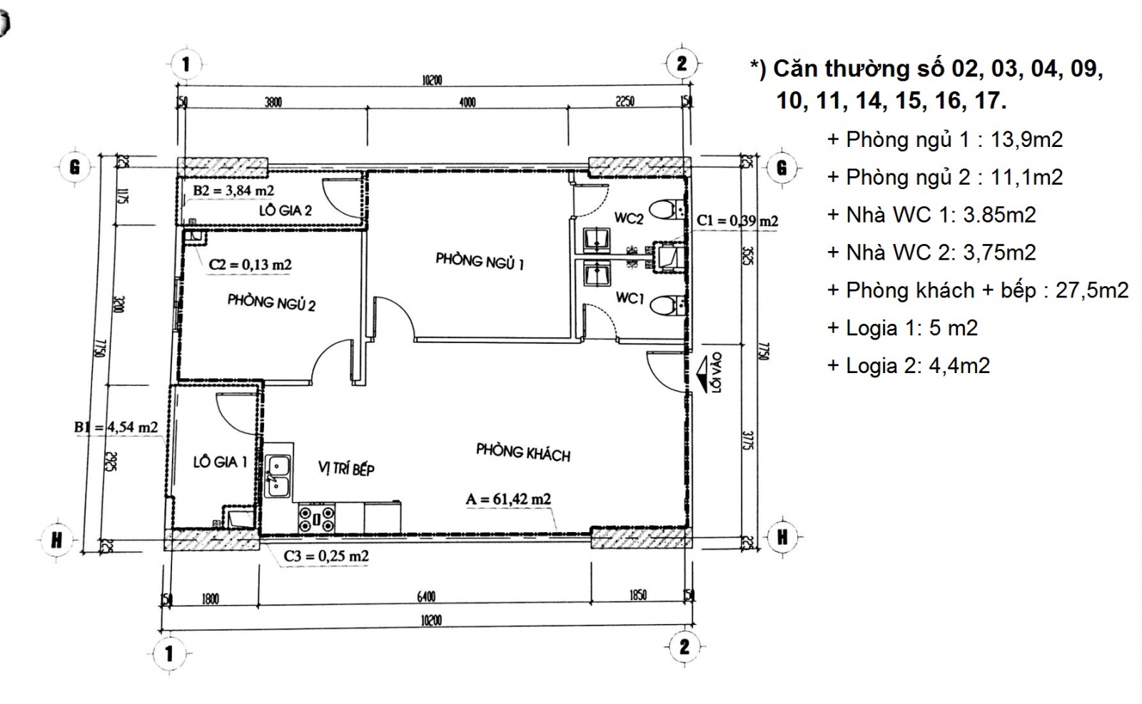 Chung cư CT2A Thạch Bàn