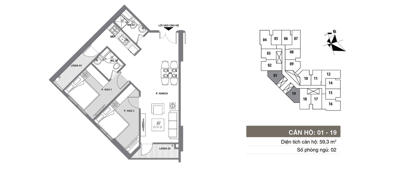  thiết kế m1 chung cư mipec kiến hưng
