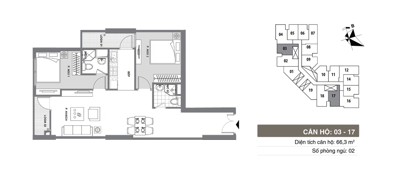 thiết kế m1 chung cư mipec kiến hưng