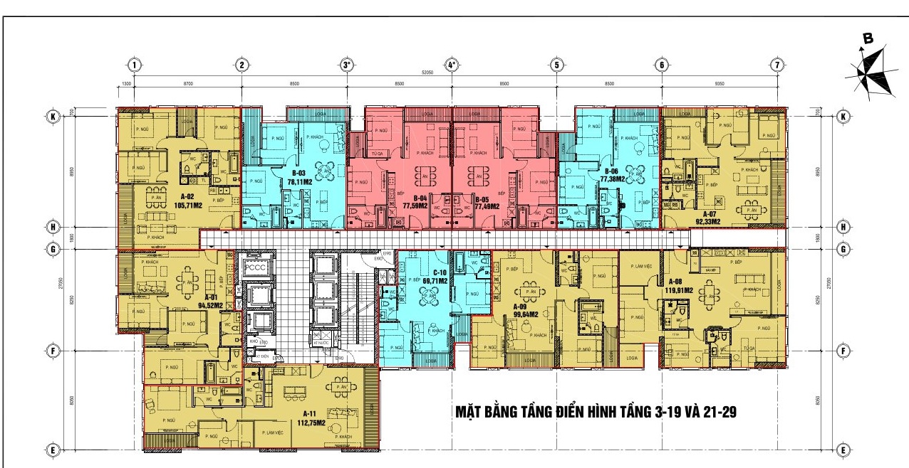 Mặt bằng Epic tower 19 duy tân