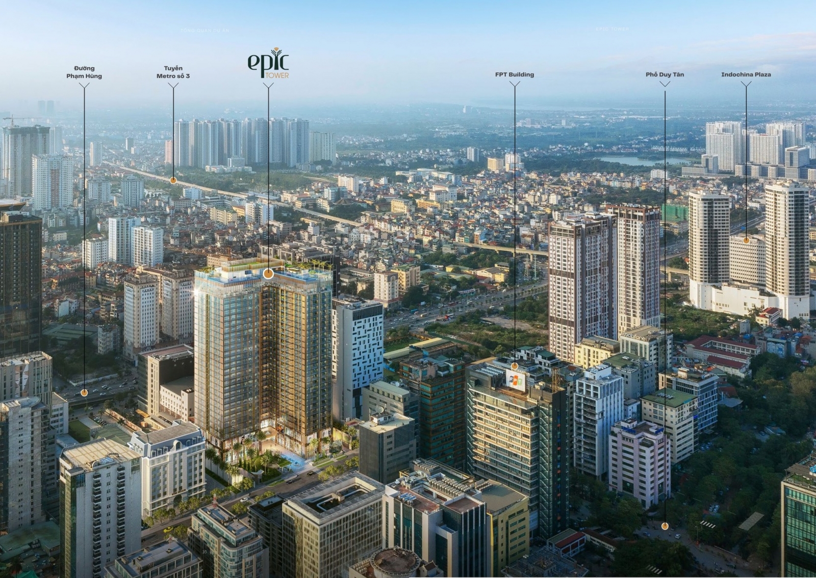 vị trí Epic tower 19 duy tân