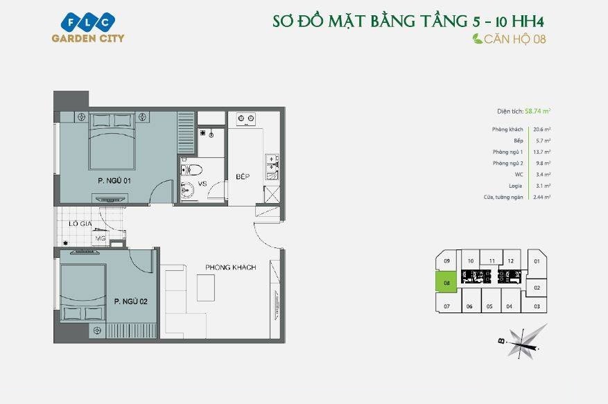 thiết kế FLC Garden City