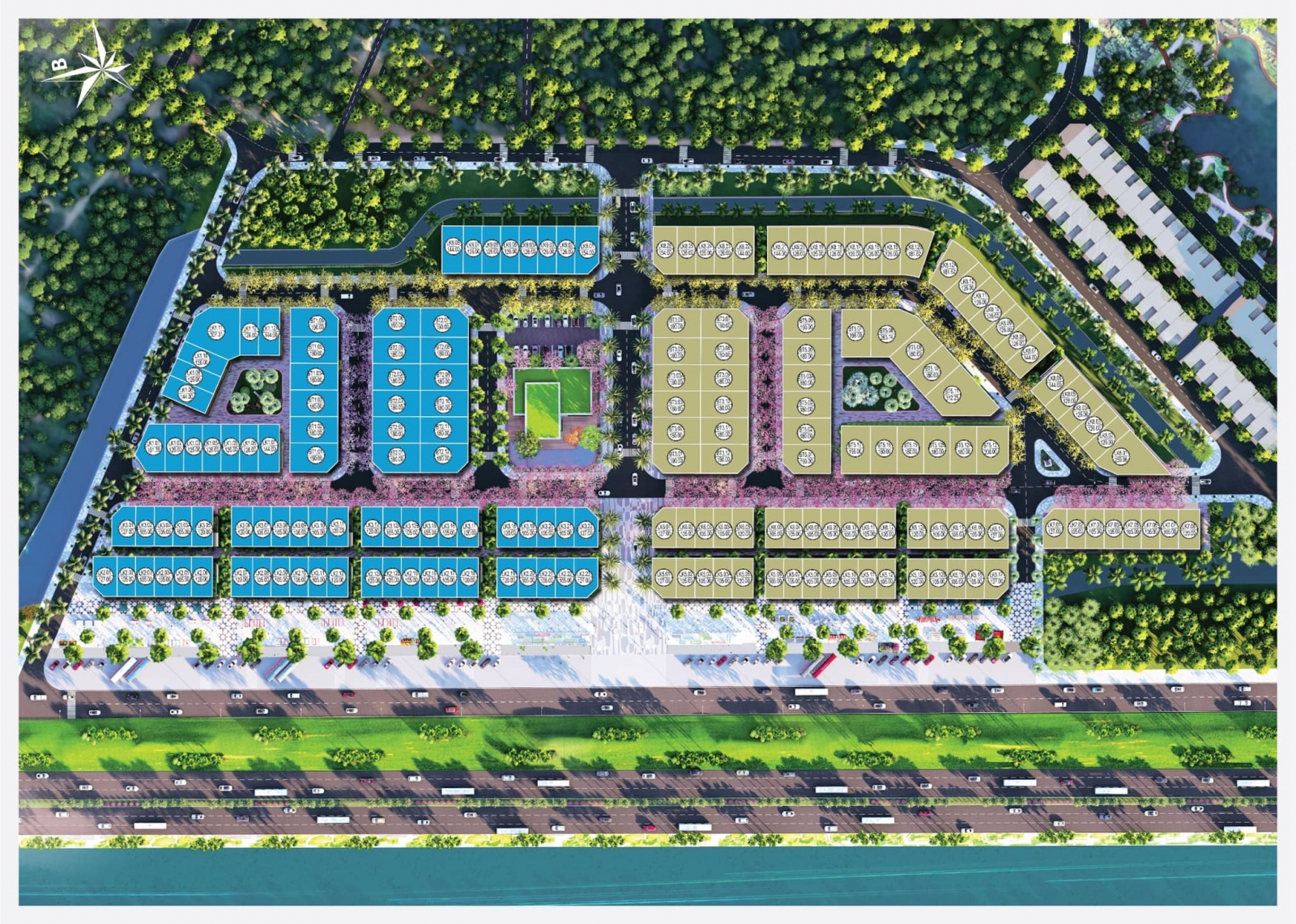 mặt bằng Flamingo Golden Hill Hà Nam