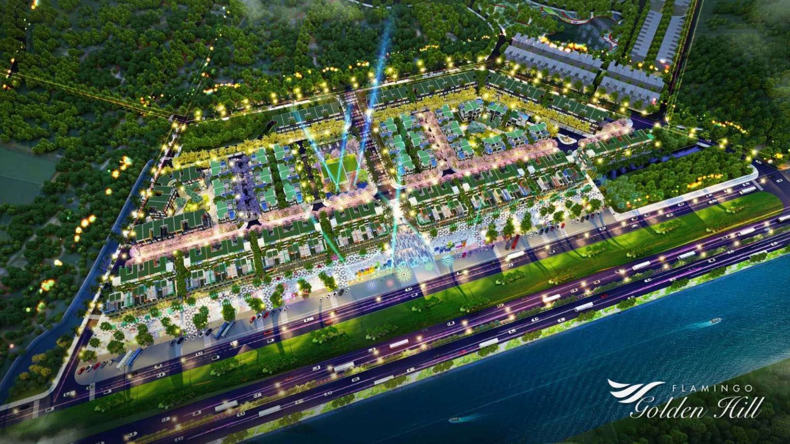 Phối cảnh dự án Flamingo Golden Hill Tam Chúc