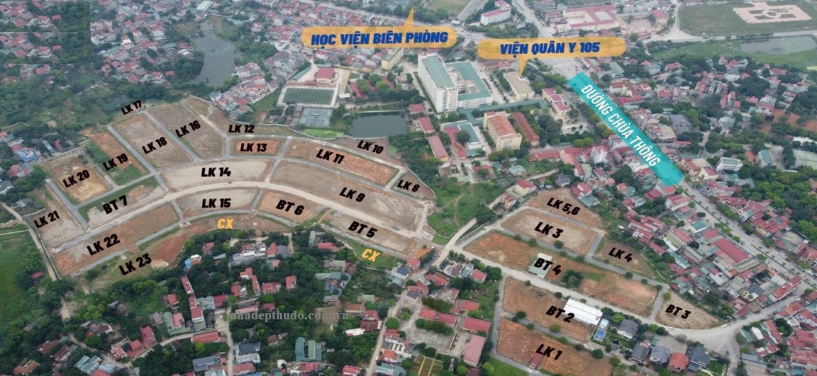 mặt bằng dự án HNT Sơn Tây