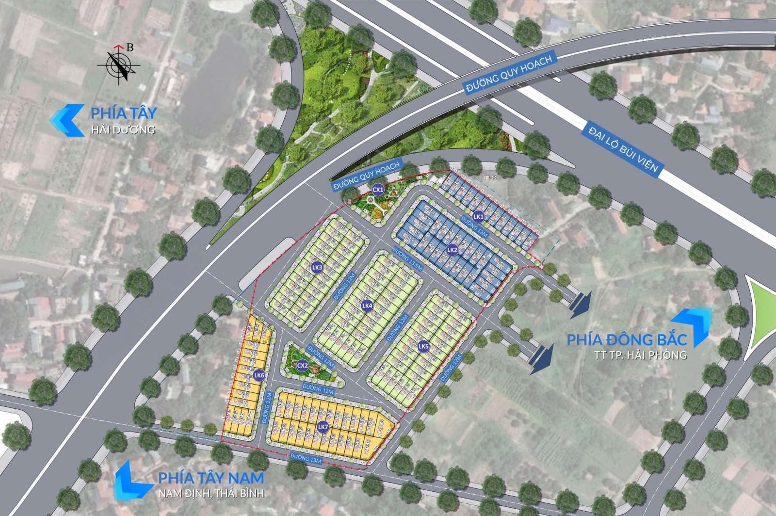 mặt bằng hp elite central hải phòng