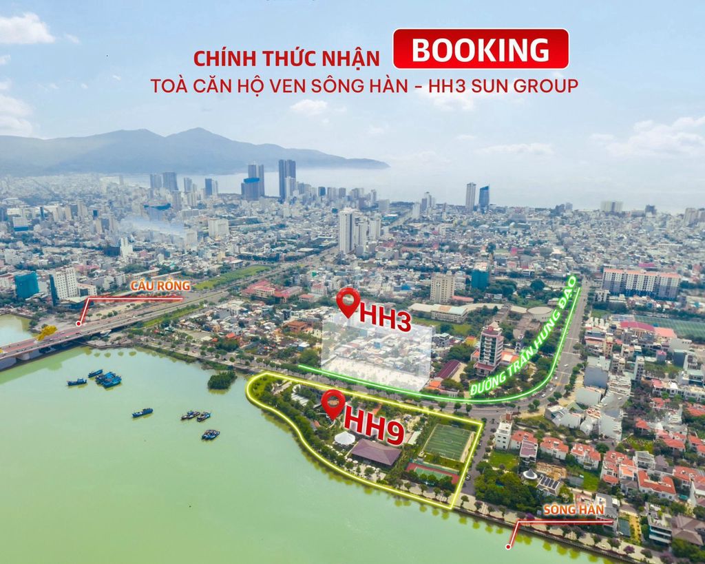 vị trí HH3 Sông Hàn Sun Ponte Residence