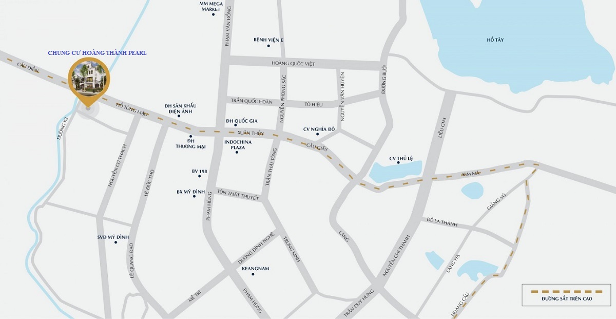 vị trí Hoàng Thành Pearl