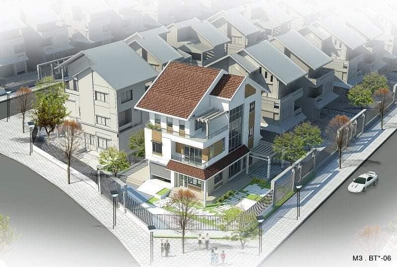 Biệt thự lền kề hud mê linh