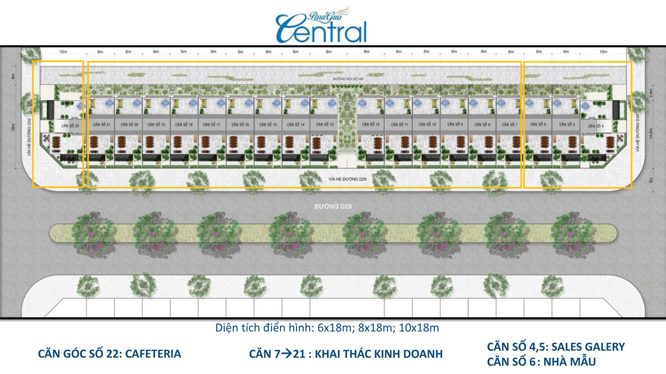 Thiết kế shophouse dự án Para Grus Cam Ranh