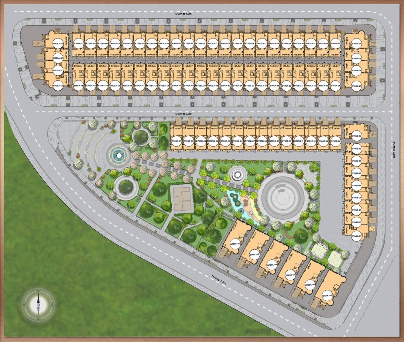 Khu biệt thự BT5 dự án Kita Capital Ciputra