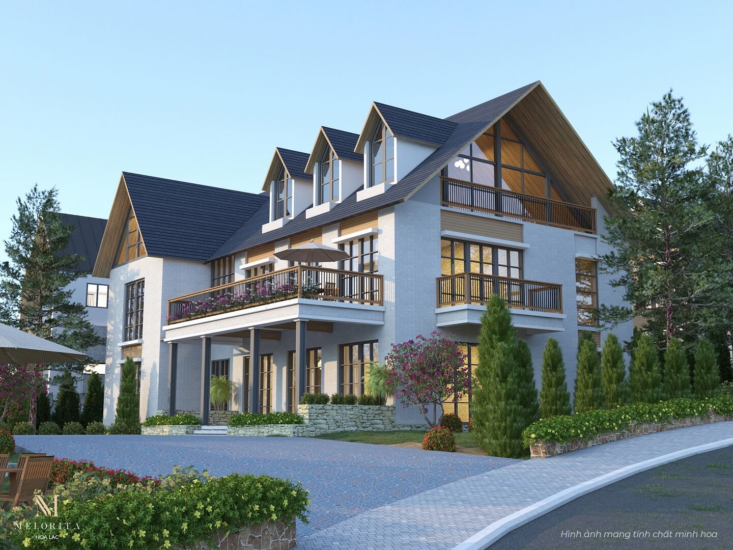 Làng Châu Âu Melorita Hòa Lạc 