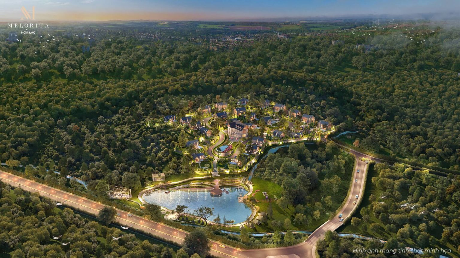 làng châu âu hòa lạc melorita hòa lạc