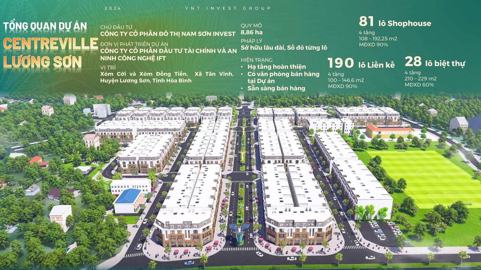 Tổng quan Centre Ville Lương Sơn