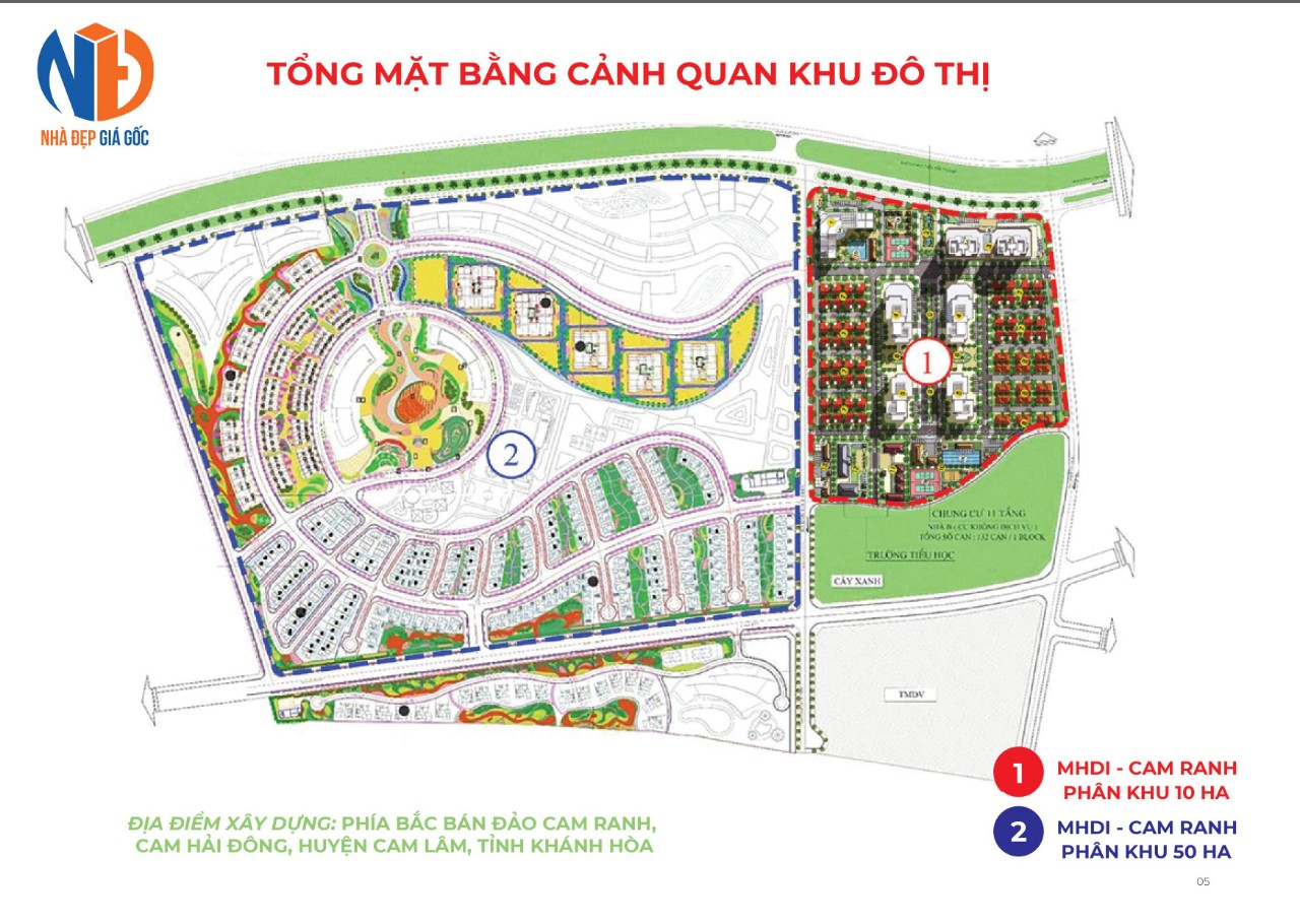 Phối cảnh dự án MHDI Cam Ranh