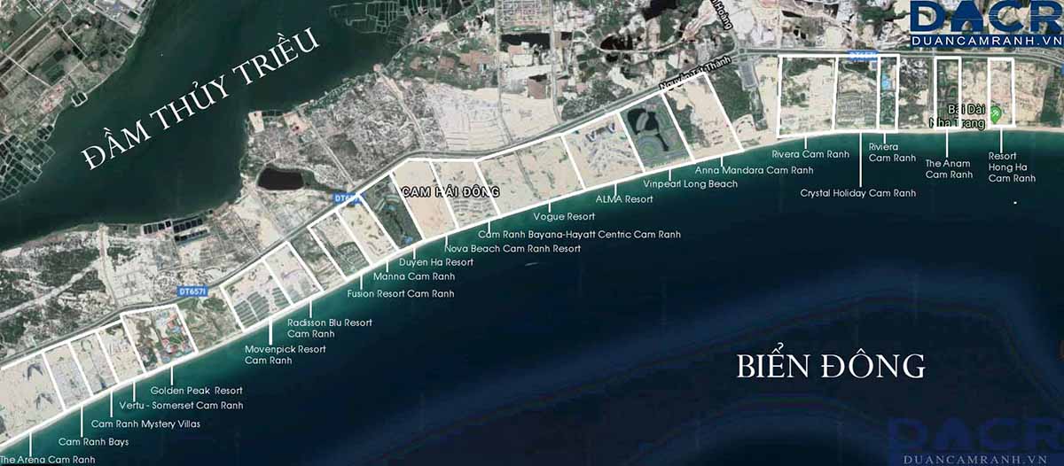 những dự án nghỉ dưỡng ven biển Bãi Dài Cam Ranh
