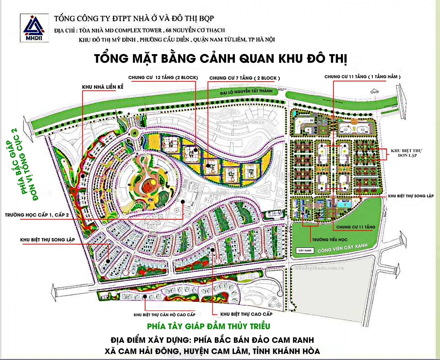 mặt bằng MHDI Cam Ranh