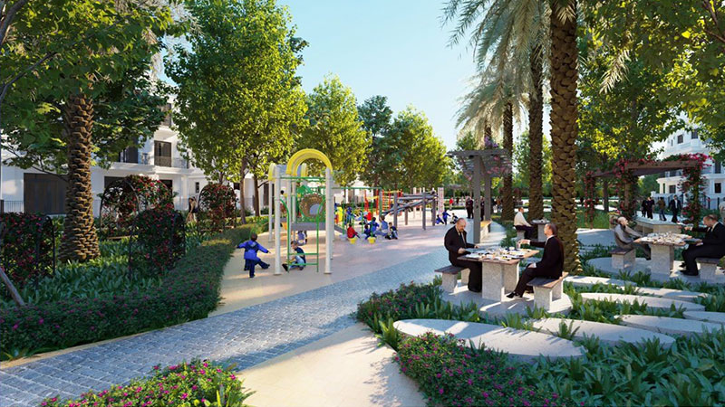 Tiện ích nội và ngoại khu tại chung cư t&t 120 Định Công đầy đủ