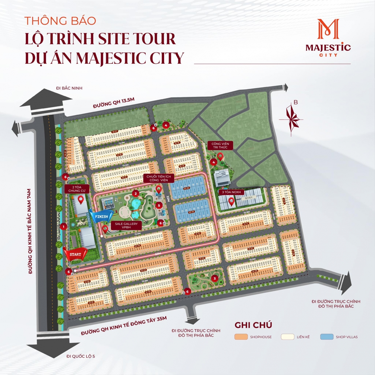 Majestic City Phố Nối mặt bằng