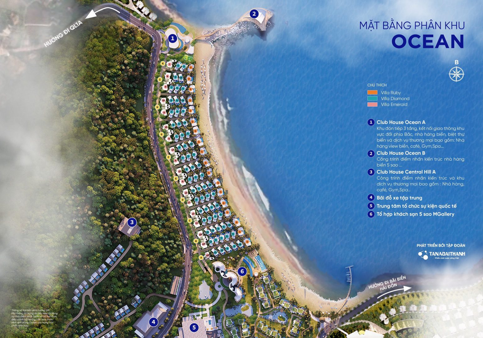 phân khu ocean Meysenses Lucia Bay Bãi Lữ