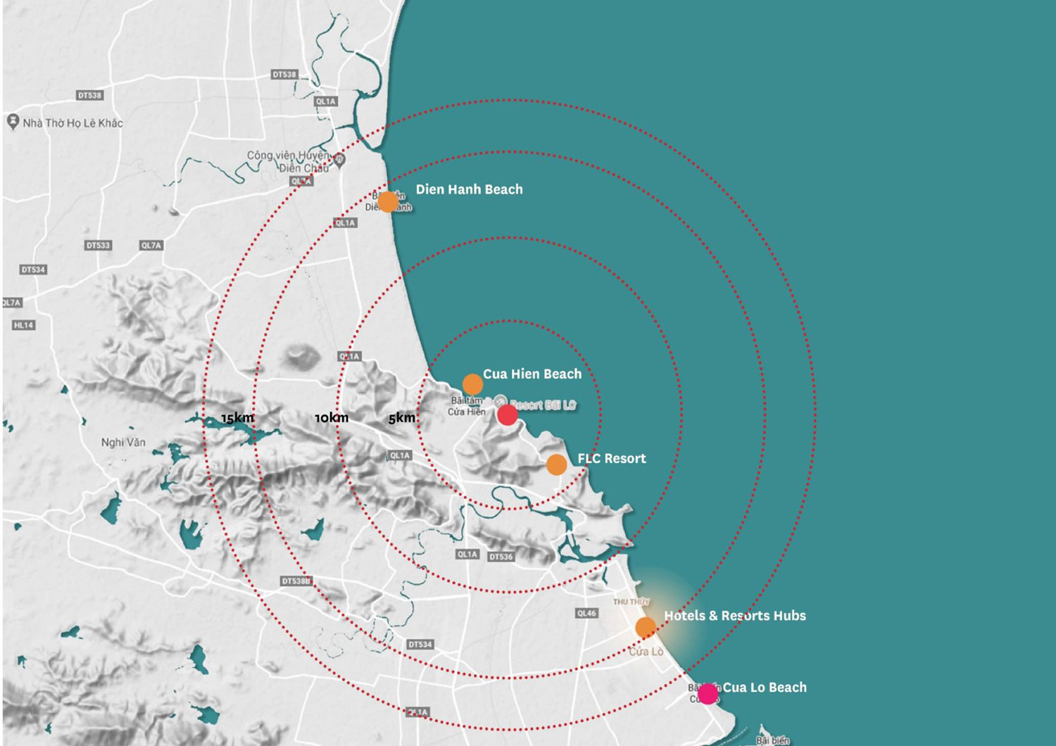 vị trí dự án Meysenses Lucia Bay Bãi Lữ